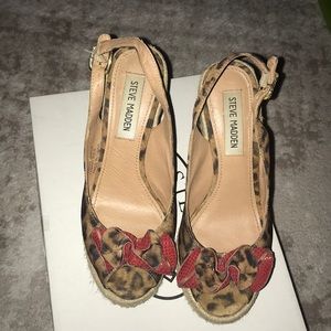 Leopard print Steve Madden wedges